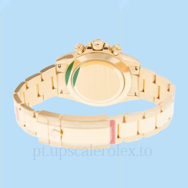 Rolex Daytona 116508BKCSO Masculino Tom ouro amarelo Mostrador preto e champanhe - Image 4