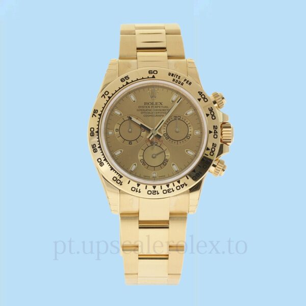 Rolex Daytona Masculino 116508CSO Pulseira Mostrador de champanhe 40mm - Image 2