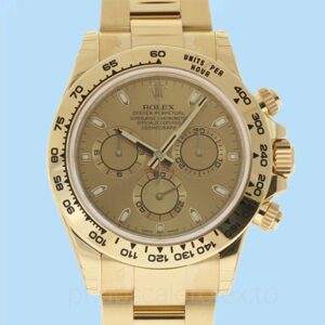 Rolex Daytona Masculino 116508CSO Pulseira Mostrador de champanhe 40mm
