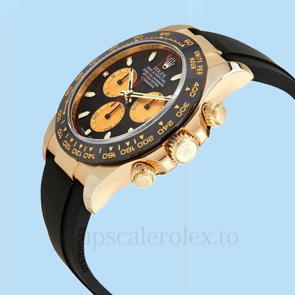 Rolex Daytona 116518BKCSR Masculino 40mm Tom de ouro Mostrador preto - Image 3