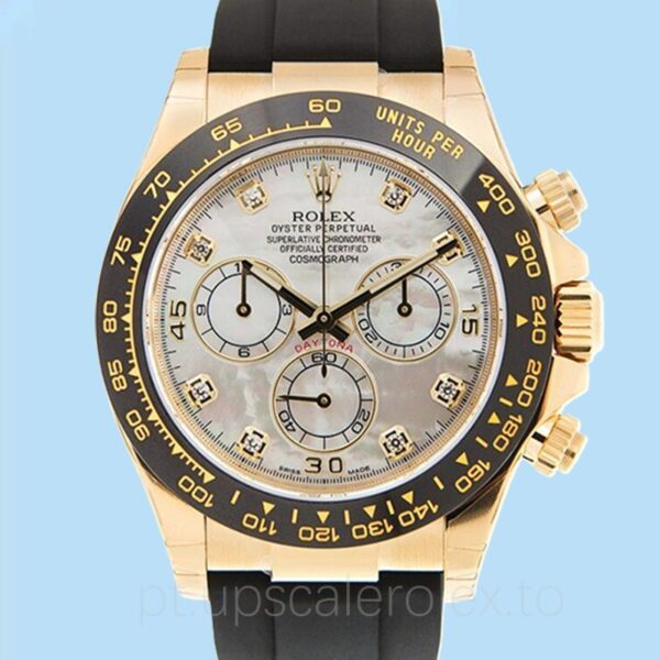 Rolex Daytona 116518MDR Masculino Automático Elástico de borracha