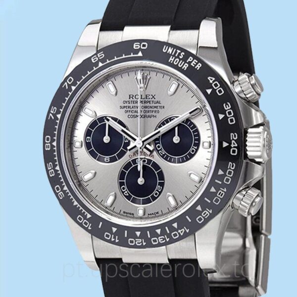 Rolex Daytona 116519LN Masculino Mostrador de a?o Tom prata