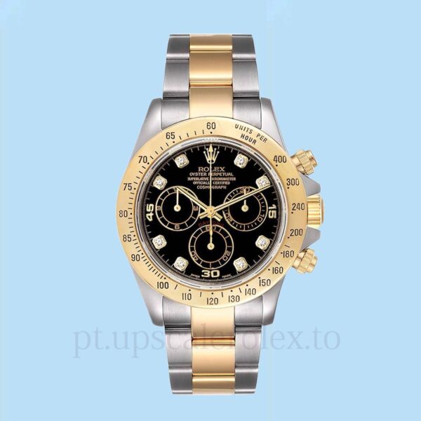 Rolex Daytona 116523BKDO Masculino 40mm Mostrador preto Tom prata - Image 2