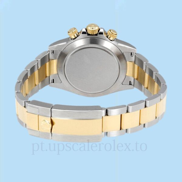 Rolex Daytona Masculino 116523BKSO Tom prata Pulseira - Image 4