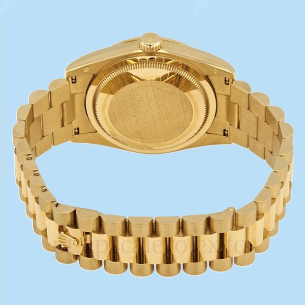 Rolex Day-Date 118238BKDP Masculino Tom ouro amarelo Mostrador preto - Image 4