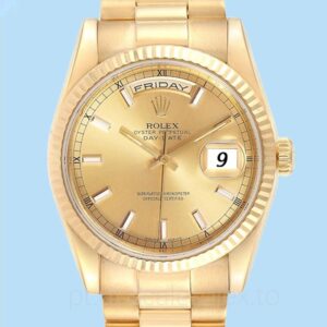 Rolex Day-Date Masculino 118238CSP 36mm Pulseira Tom ouro amarelo