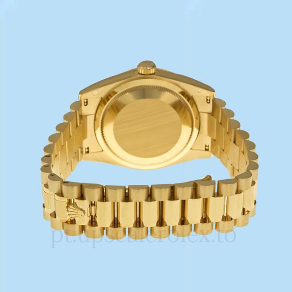 Rolex Day-Date Masculino 118238MDP Pulseira Mostrador em madrepérola branca Tom ouro amarelo - Image 4