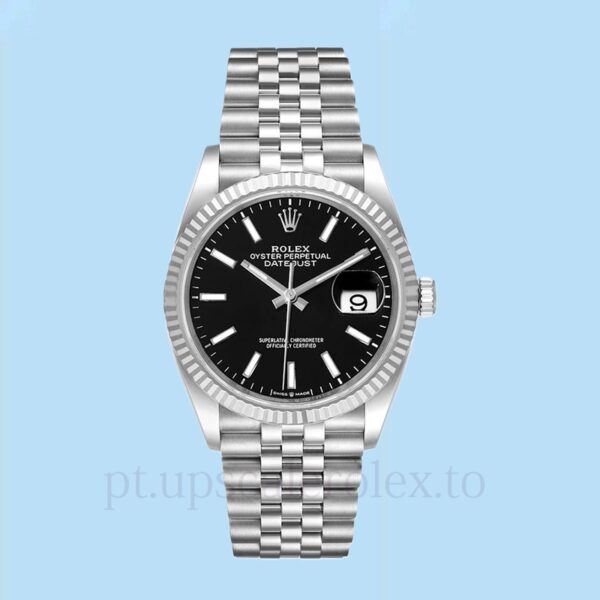 Rolex Datejust Masculino 126234BKSJ 36mm Automático Mostrador preto - Image 2