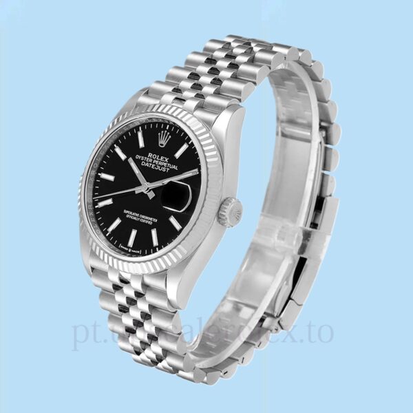 Rolex Datejust Masculino 126234BKSJ 36mm Automático Mostrador preto - Image 3