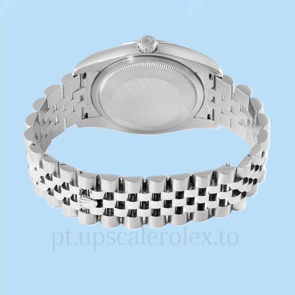 Rolex Datejust 126234BLSJ Masculino Pulseira Tom prata - Image 4