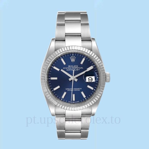 Rolex Datejust Masculino 126234BLSO Tom prata 36mm - Image 2