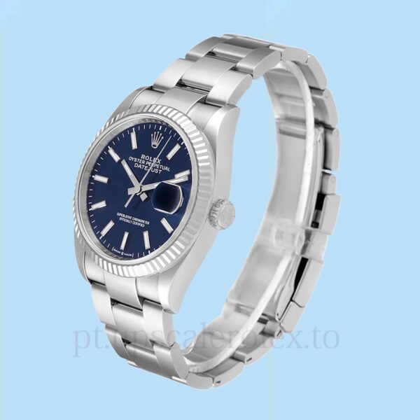 Rolex Datejust Masculino 126234BLSO Tom prata 36mm - Image 3