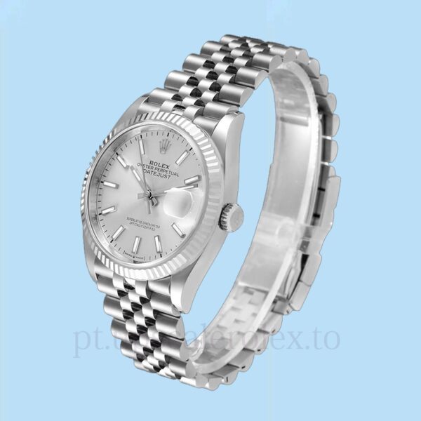 Rolex Datejust Masculino 126234SSJ Tom prata 36mm Automático - Image 3
