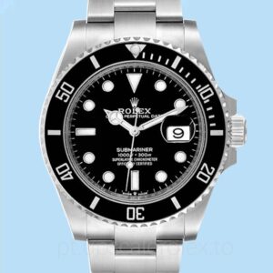 Rolex Submariner 126610LN Masculino Mostrador preto Pulseira
