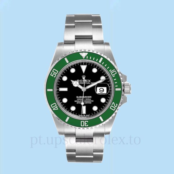 Rolex Submariner 126610LV Masculino Mostrador Verde 40mm Tom prata - Image 2