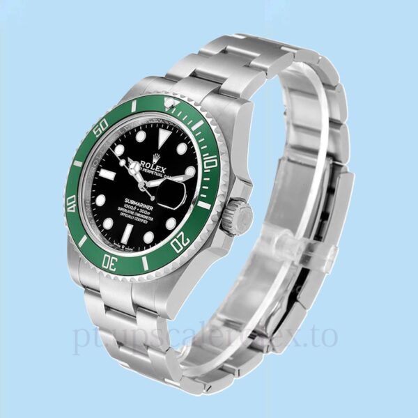 Rolex Submariner 126610LV Masculino Mostrador Verde 40mm Tom prata - Image 3