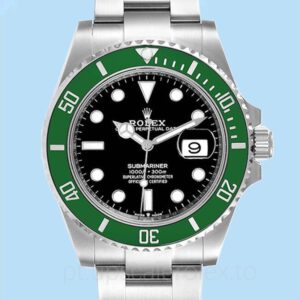 Rolex Submariner 126610LV Masculino Mostrador Verde 40mm Tom prata