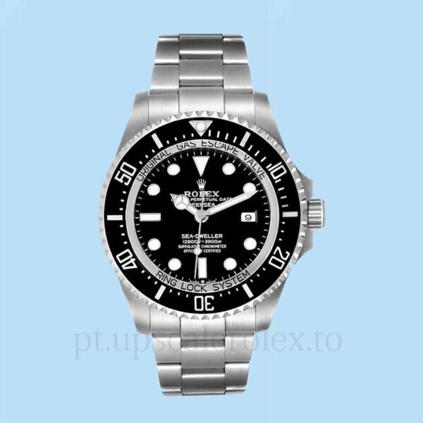 Rolex Sea-Dweller Deepsea 126660BKSO Masculino 44mm Tom prata - Image 2