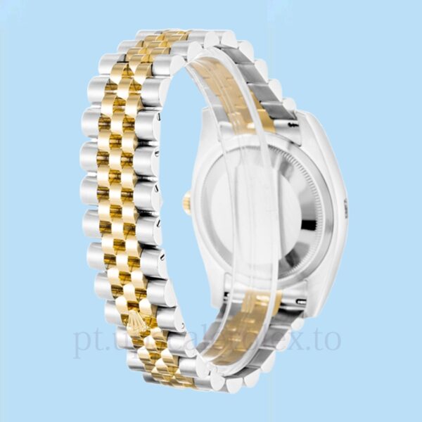 Rolex Datejust 116243CDJ Masculino 36mm Pulseira Tom prata - Image 4