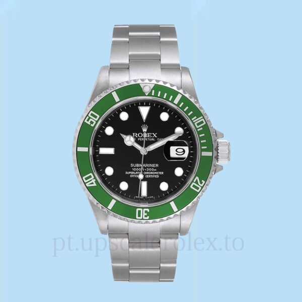 Rolex Submariner 50th Anniversary "Kermit" Masculino 16610LV Automático Mostrador preto 40mm - Image 2
