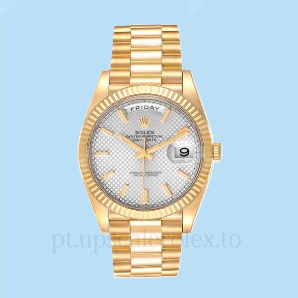 Rolex Day-Date 228238SSP Masculino Mostrador prateado Automático Tom de ouro - Image 2