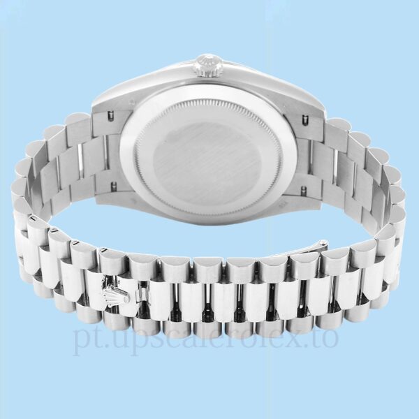 Rolex Day-Date Masculino 228239GNRP Mostrador Verde Tom prata - Image 4