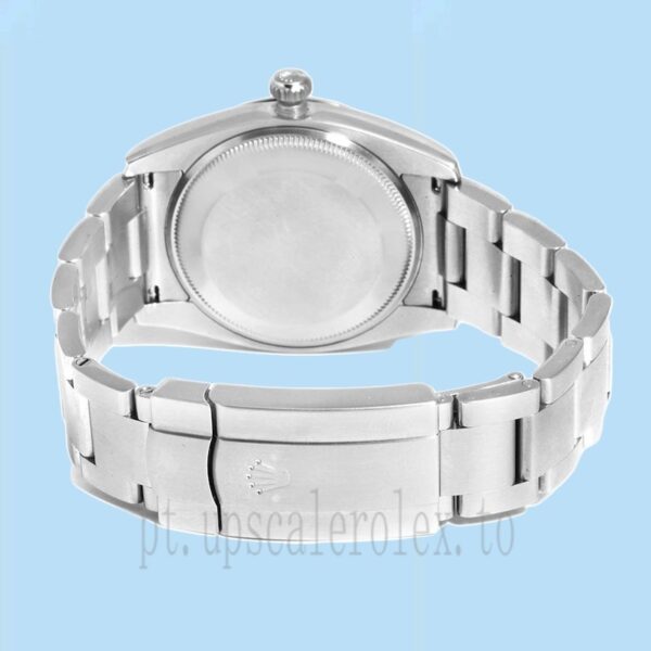 Rolex Air-king Masculino 114200BLAO 36mm Tom Prata - Image 4