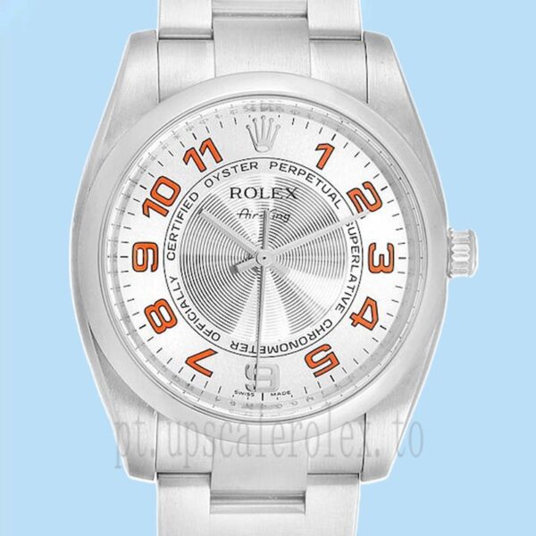 Rolex Air-king 36mm Masculino 114200SAO Mostrador Prateado