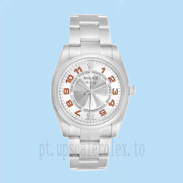 Rolex Air-king 36mm Masculino 114200SAO Mostrador Prateado - Image 2