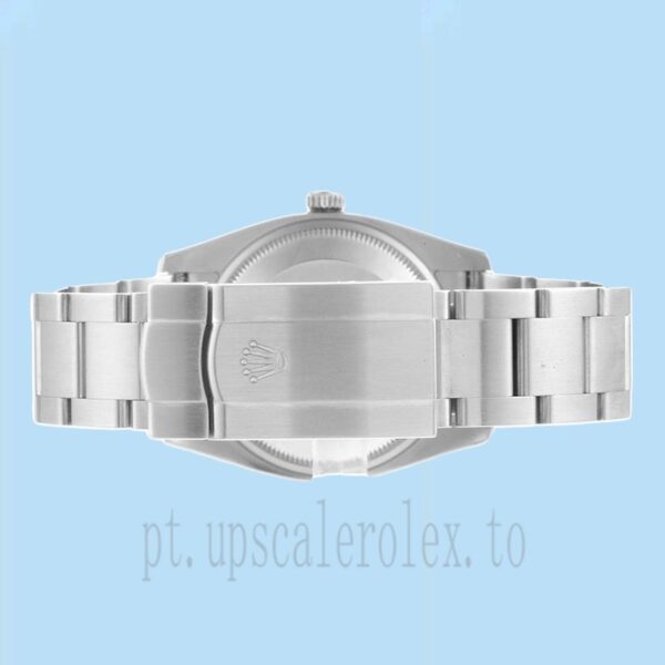 Rolex Air-king Masculino 114210BLAO 36mm Tom Prata Assistir - Image 4