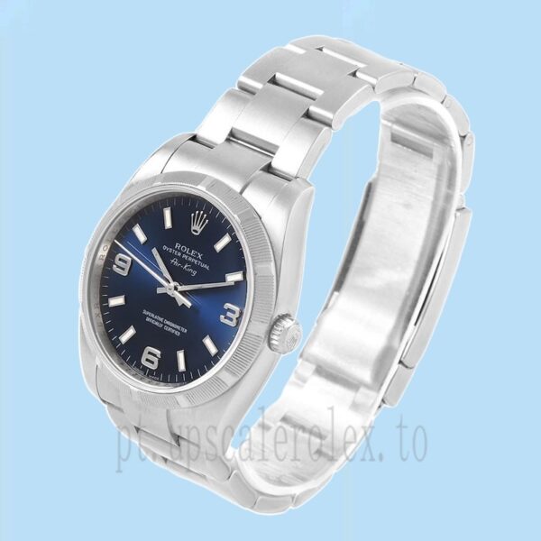 Rolex Air-king 36mm 114210BLSO Masculino Pulseira Ostra - Image 3