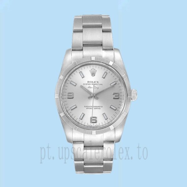 Rolex Air-king 36mm Masculino 114210SSO Mostrador Prateado - Image 2