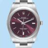 Rolex Oyster Perpetual Unissex 41mm m114300-0002 Automático Mostrador Uva Vermelha