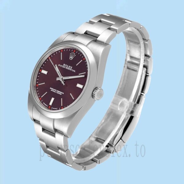 Rolex Oyster Perpetual Unissex 41mm m114300-0002 Automático Mostrador Uva Vermelha - Image 3
