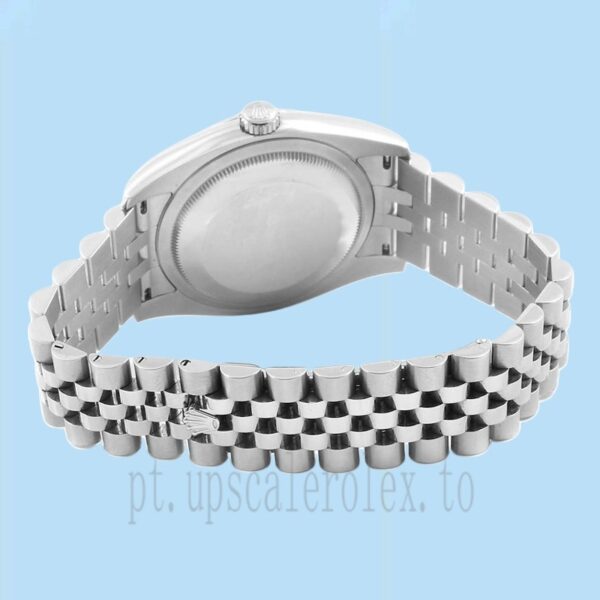 Rolex Datejust 116200BKSJ Masculino 36mm Tom Prata Mostrador Preto - Image 4