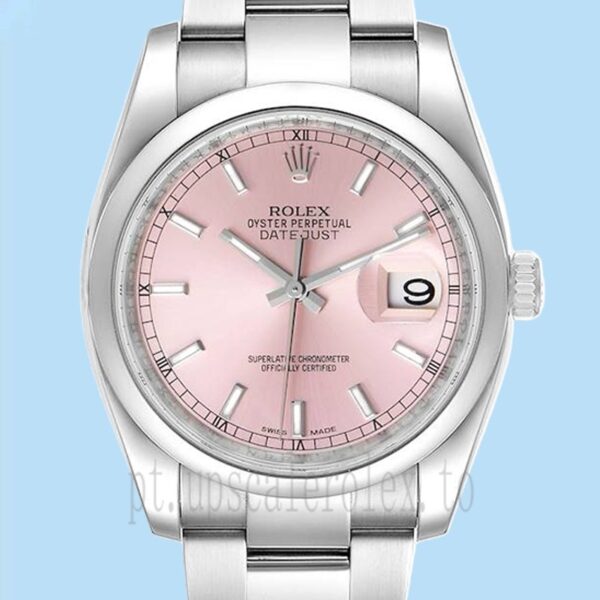 Rolex Datejust 36mm Masculino 116200PSO Mostrador rosa