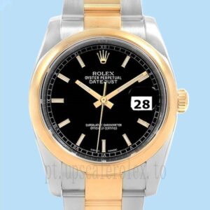 Rolex Datejust 36mm 116203BKSO Masculino Tom Prata
