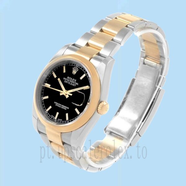 Rolex Datejust 36mm 116203BKSO Masculino Tom Prata - Image 3
