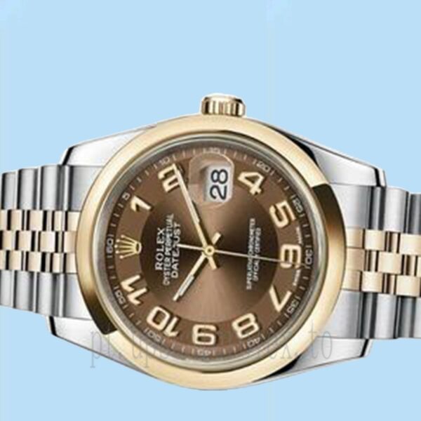 Rolex Datejust 116203BRAJ 36mm Masculino Mostrador Marrom Automático - Image 3