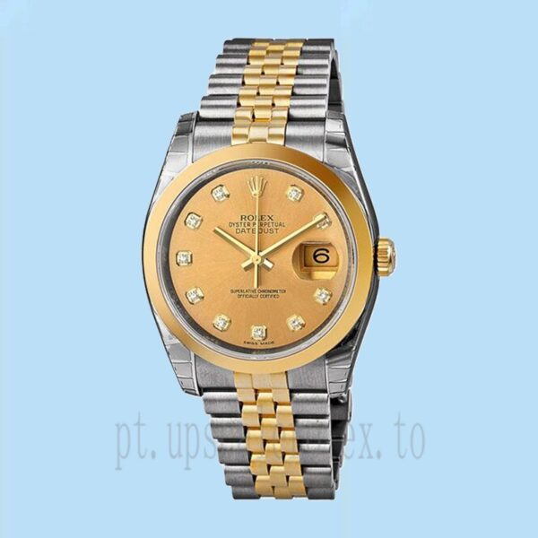 Rolex Datejust 116203CDJ 36mm Masculino Assistir Mostrador De Champanhe - Image 2