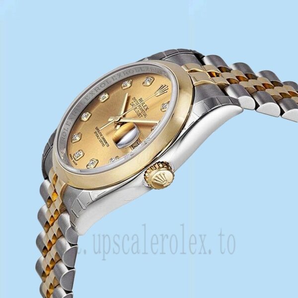 Rolex Datejust 116203CDJ 36mm Masculino Assistir Mostrador De Champanhe - Image 3