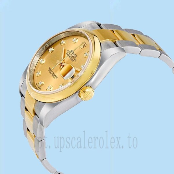 Rolex Datejust 116203CDO 36mm Masculino Mostrador De Champanhe Pulseira Ostra - Image 3