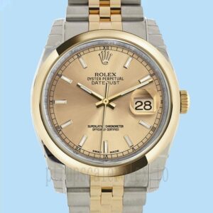 Rolex Datejust Masculino 36mm 116203CSJ Tom Prata Automático
