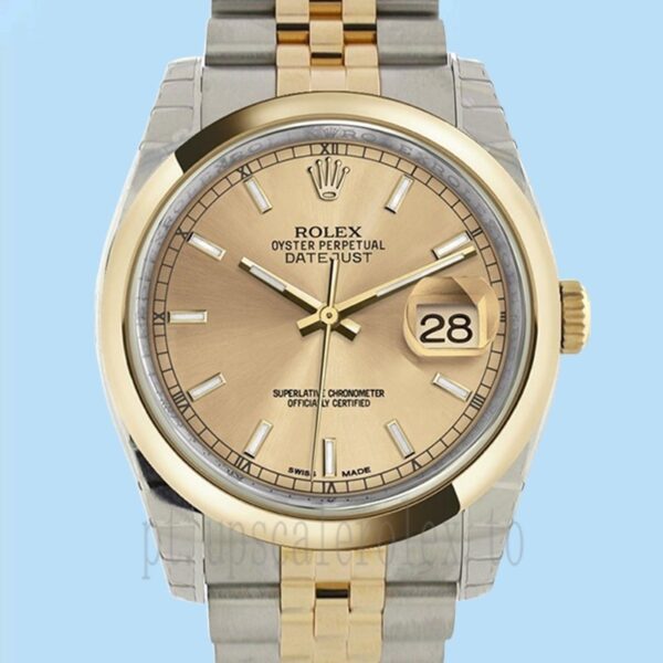 Rolex Datejust Masculino 36mm 116203CSJ Tom Prata Automático