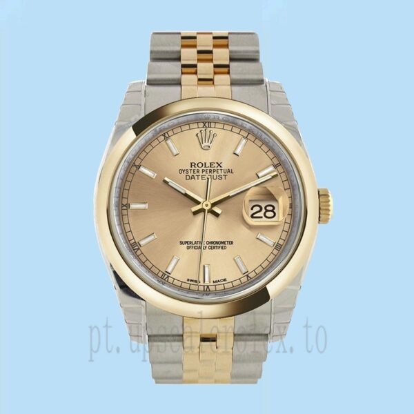 Rolex Datejust Masculino 36mm 116203CSJ Tom Prata Automático - Image 2