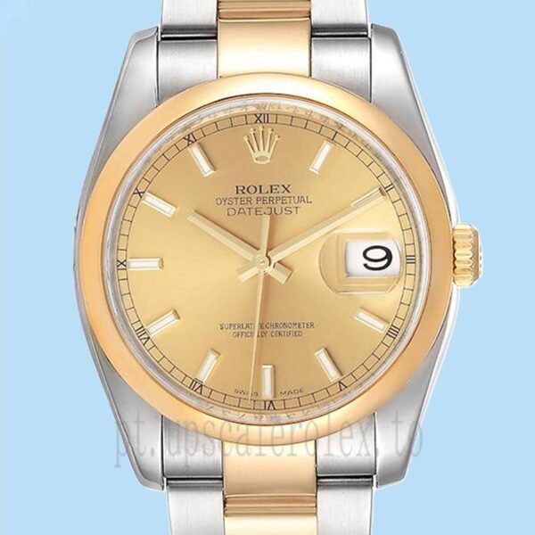 Rolex Datejust 116203-72203 Masculino 36mm Automático