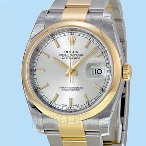 Rolex Datejust Masculino 116203SSO 36mm Tom Prata