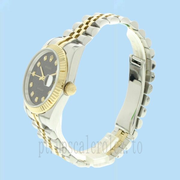 Rolex Datejust Masculino 36mm 116233-0208 Pulseira Jubileu Mostrador Preto - Image 3