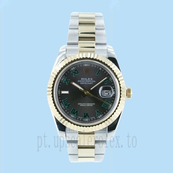 Rolex Datejust 36mm Masculino 116233GYRO Tom Prata Assistir - Image 2