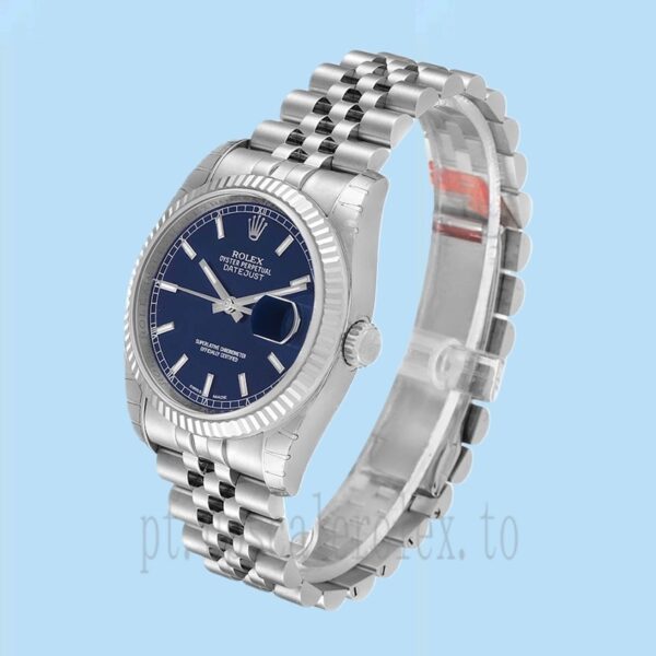 Rolex Datejust 36mm Masculino 116234BLSJ Assistir Tom Prata - Image 3